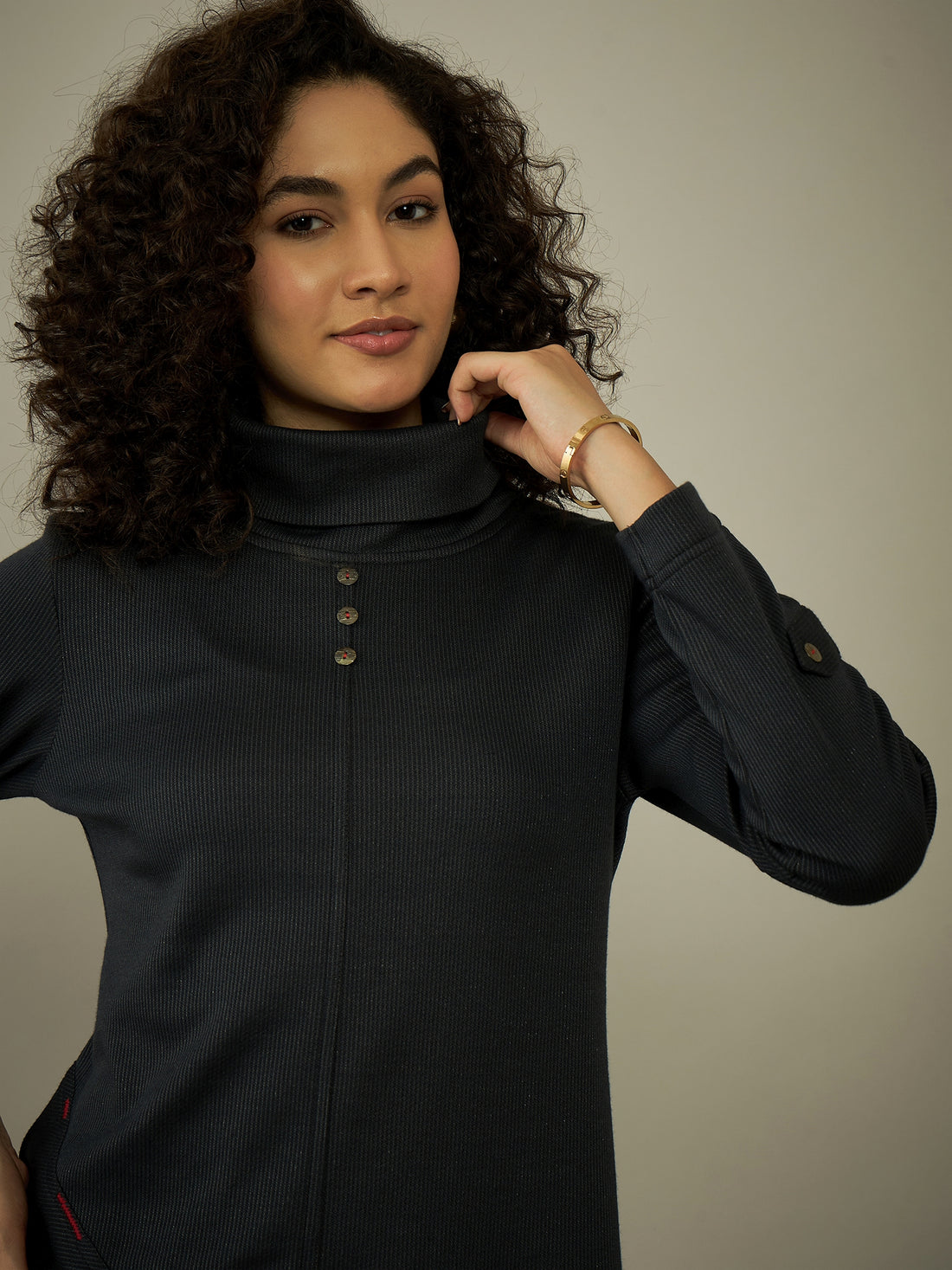 Monochrome Linea Woolen Co-ord Set