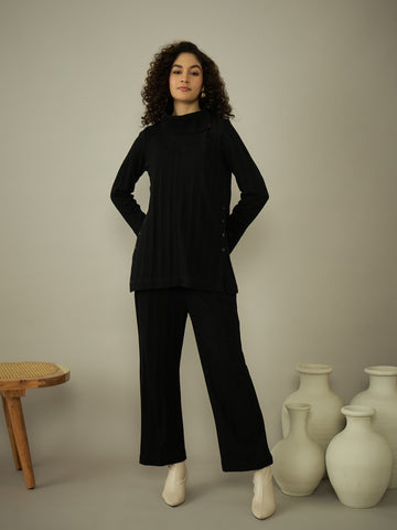 The Black Knitted Co-Ord