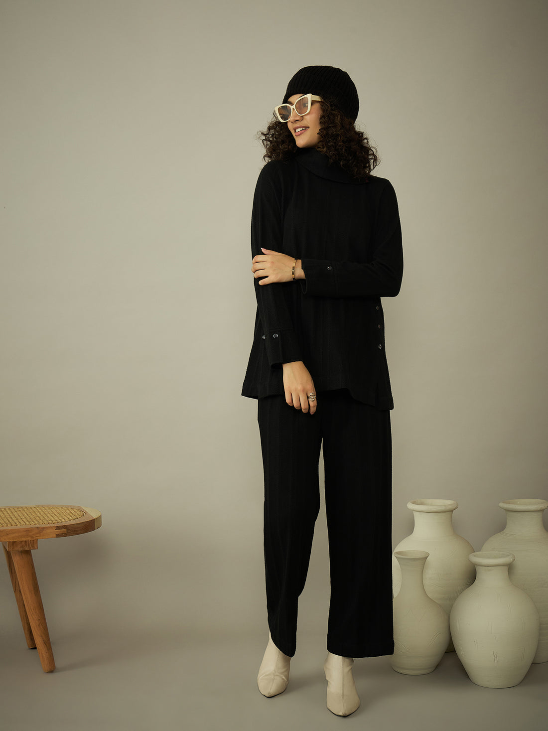 The Black Knitted Co-Ord