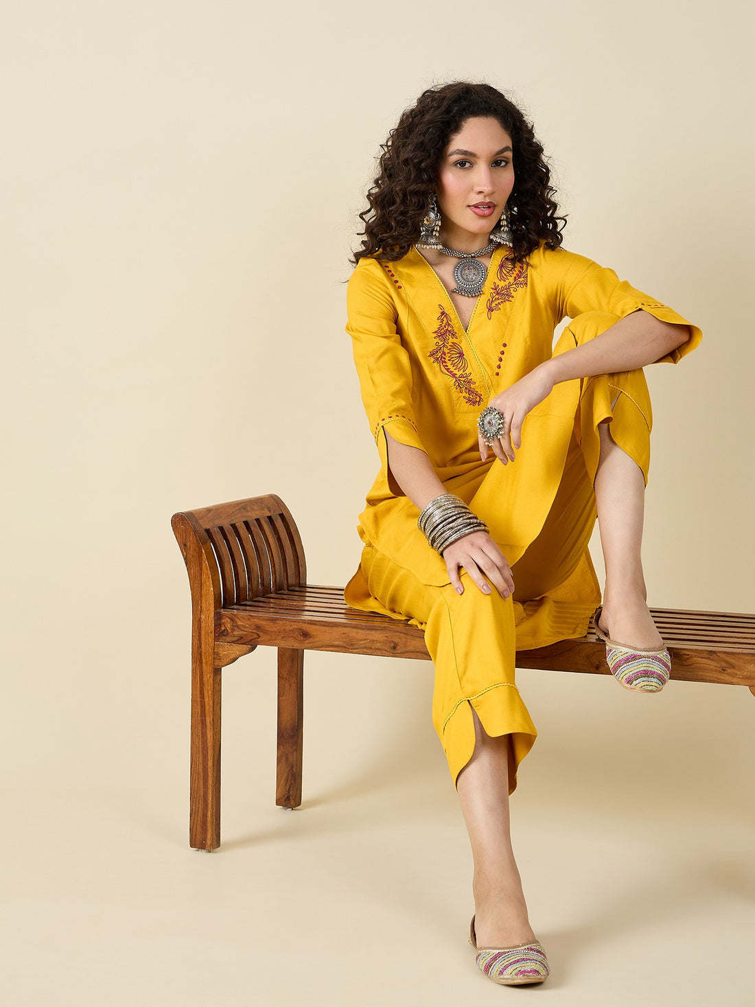 Yellow kurta set