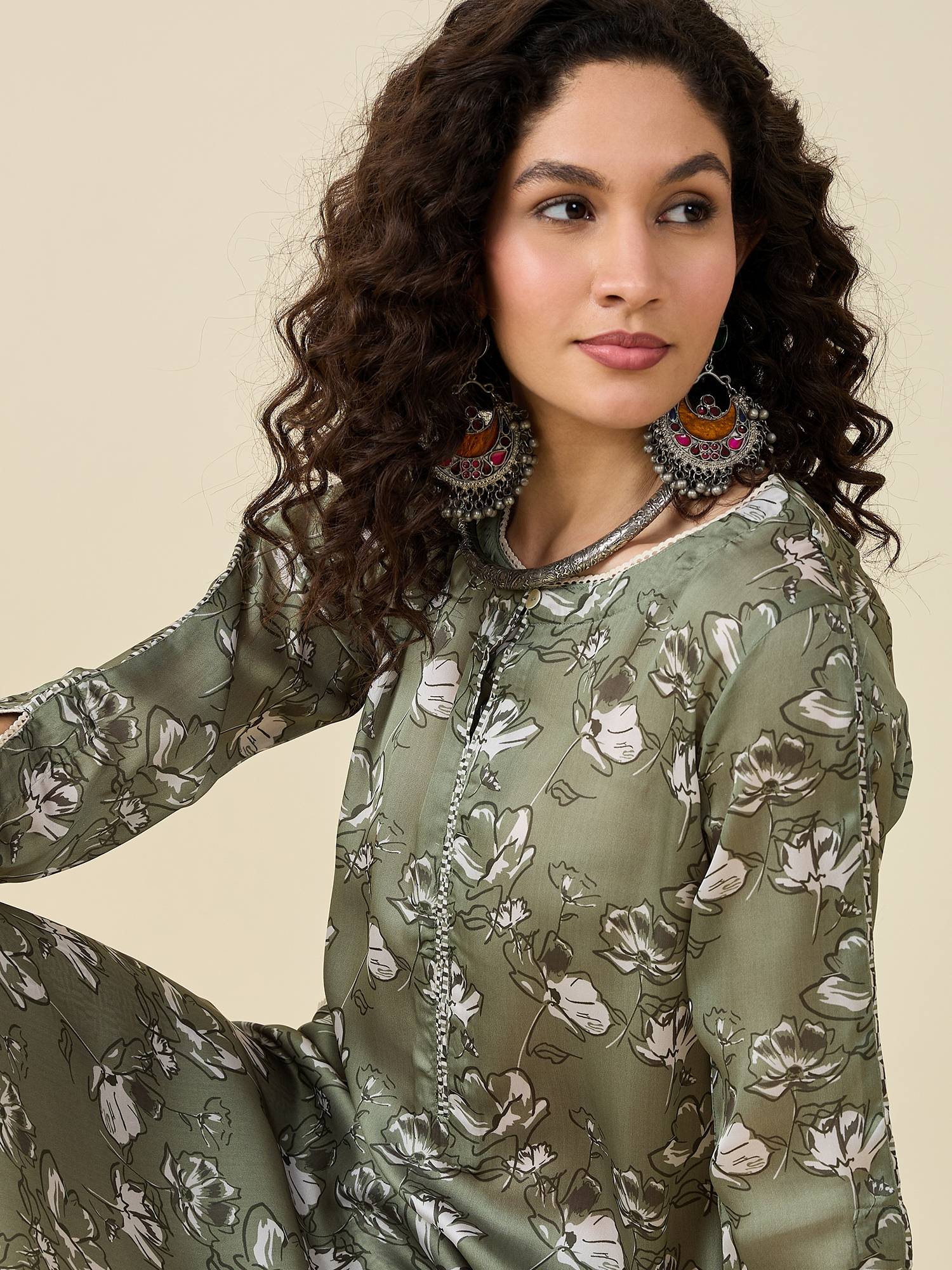 Green Kurta Set