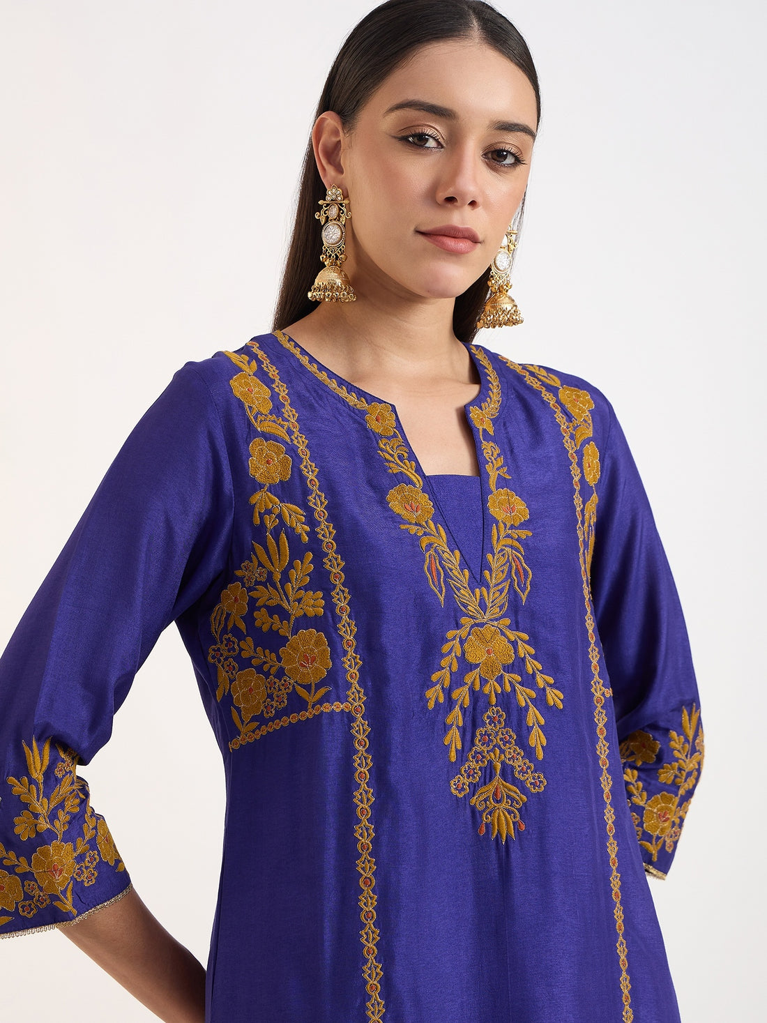 Violet Floral Palazzo Set