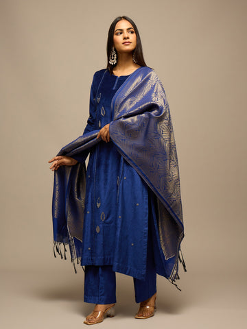 The Deep Blue Luxe Kurta Set