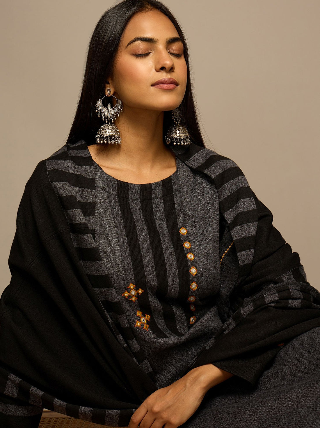 The Midnight Elegance Kurta Set