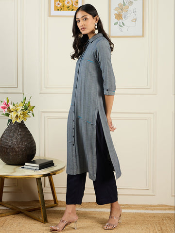 Indigo kurta set
