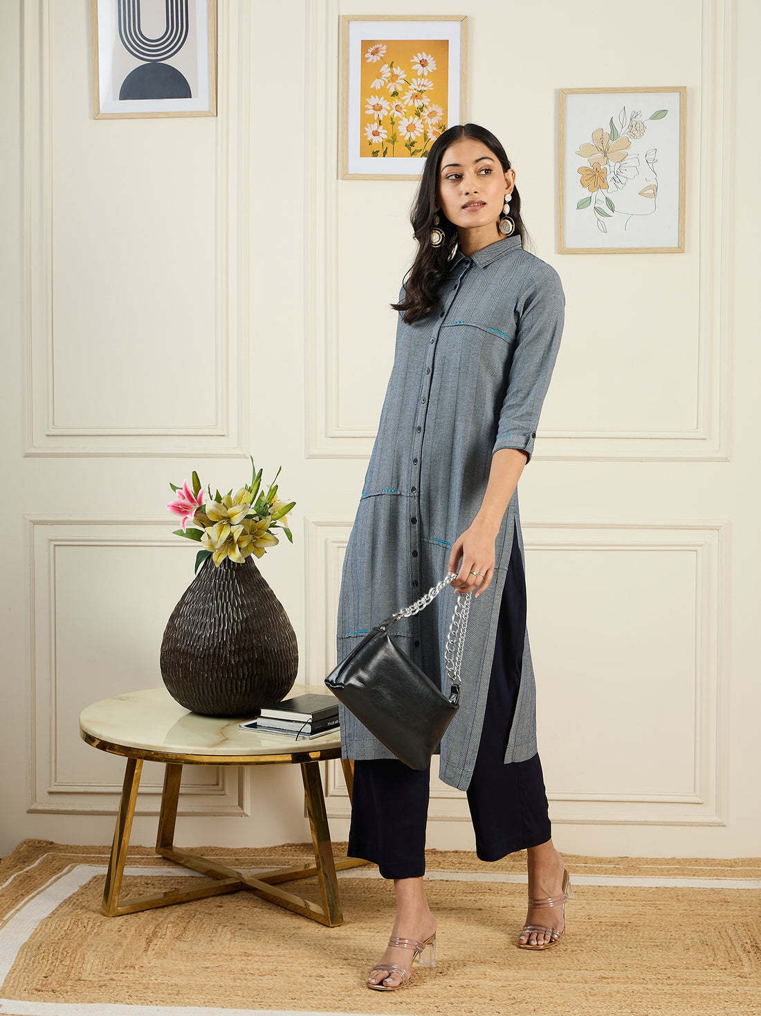 Indigo kurta set