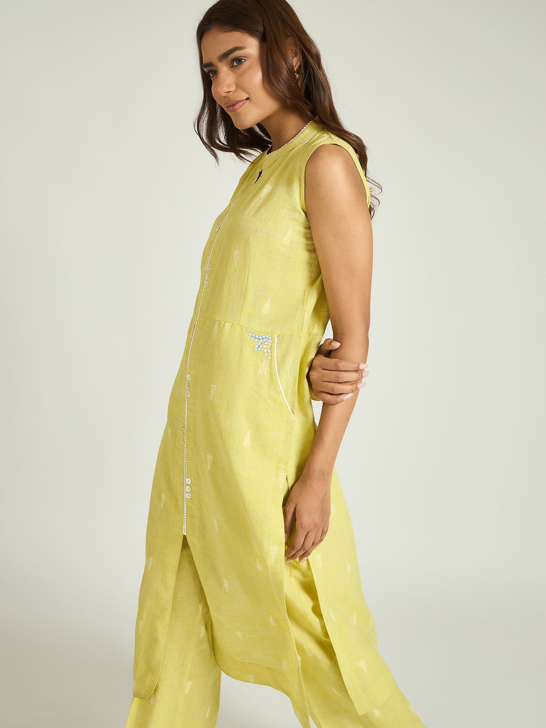 The Sunlit Handloom Kurta Set