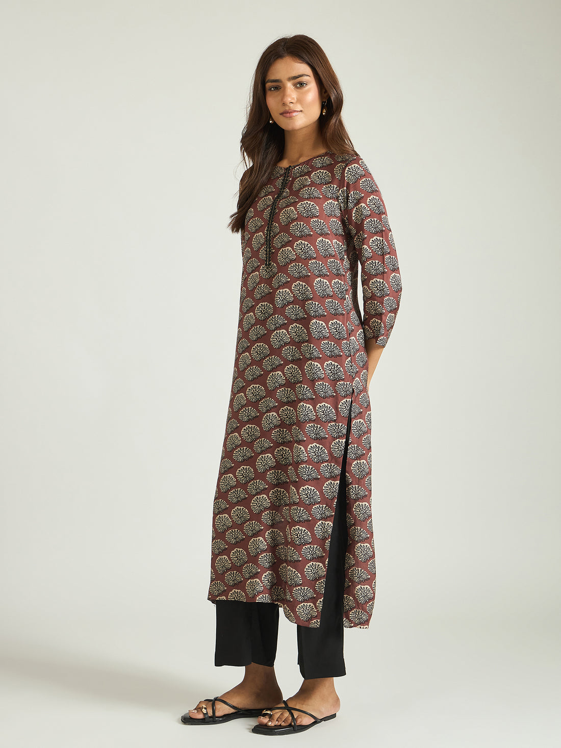The Rust Leaf Kurta Set