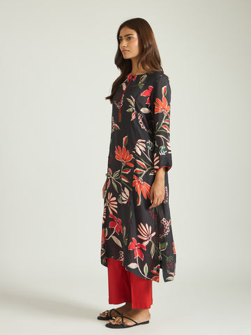 The Noir Bloom Kurta Set