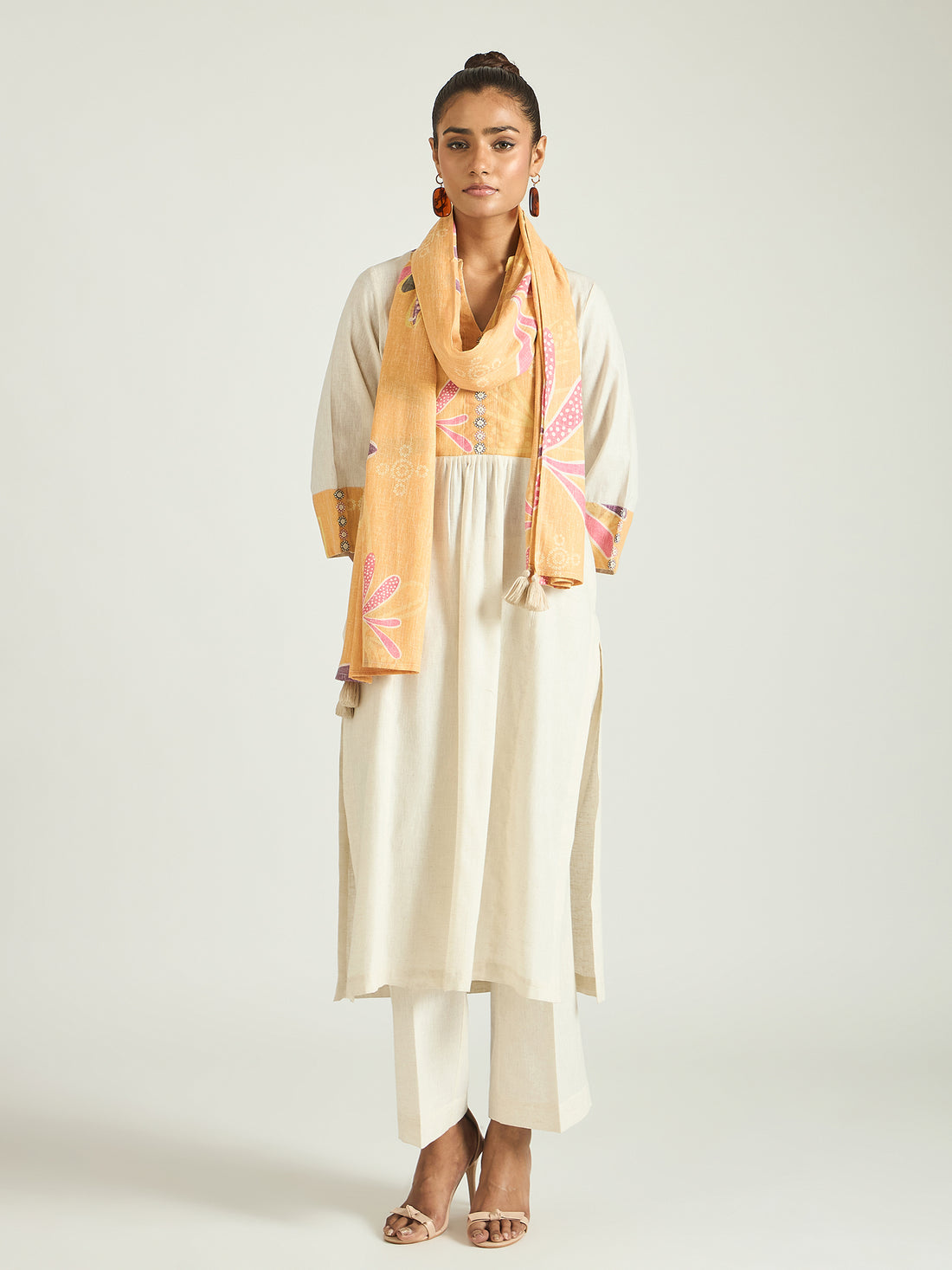 The Apricot Bloom Kurta Set