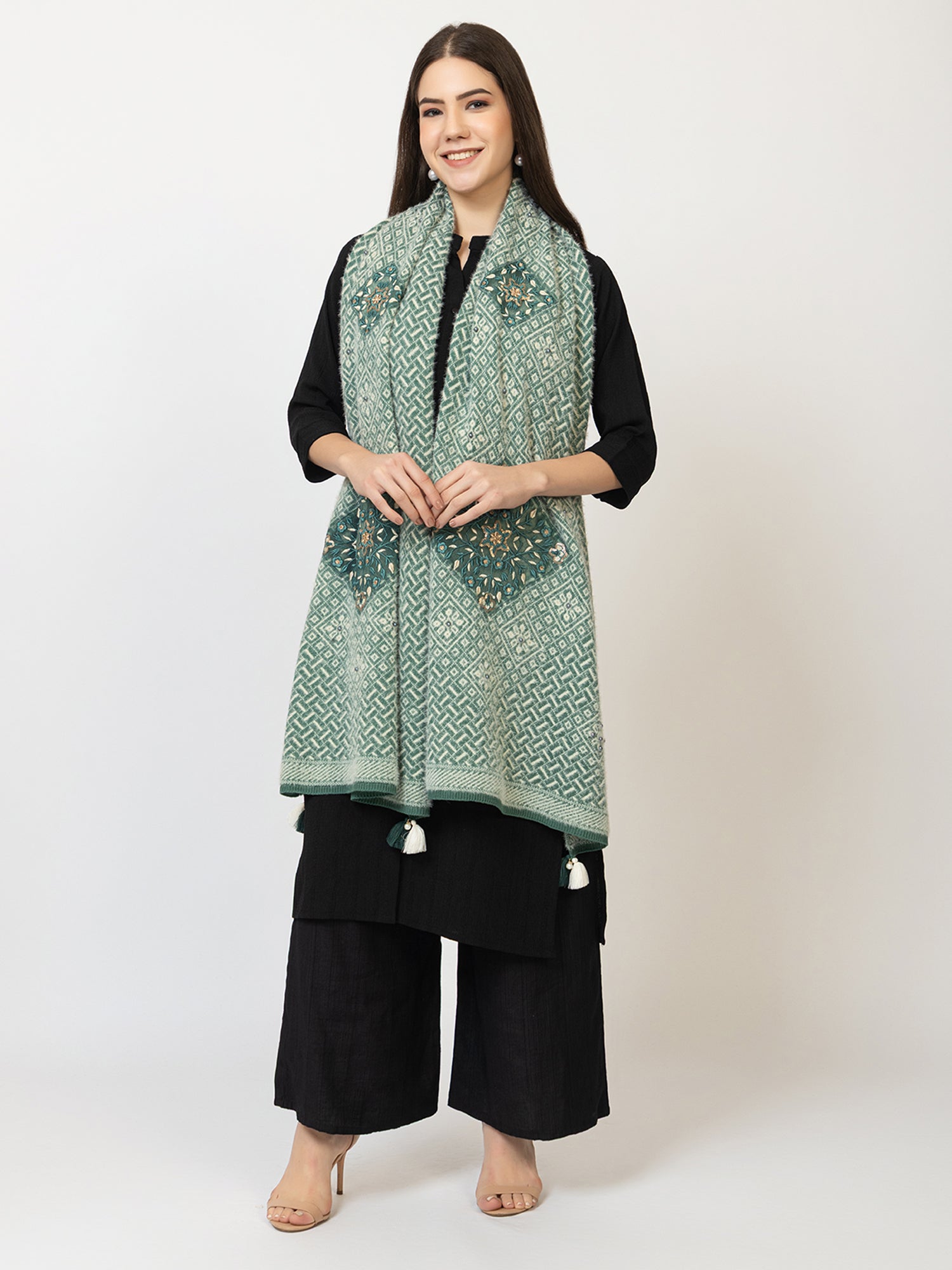 The Mint Heritage Woollen Shawl