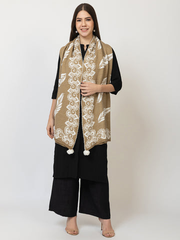 The Feather Lace Woollen Shawl