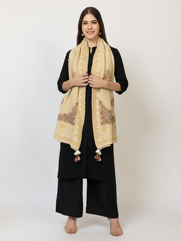 The Ivory Heritage Woollen Shawl