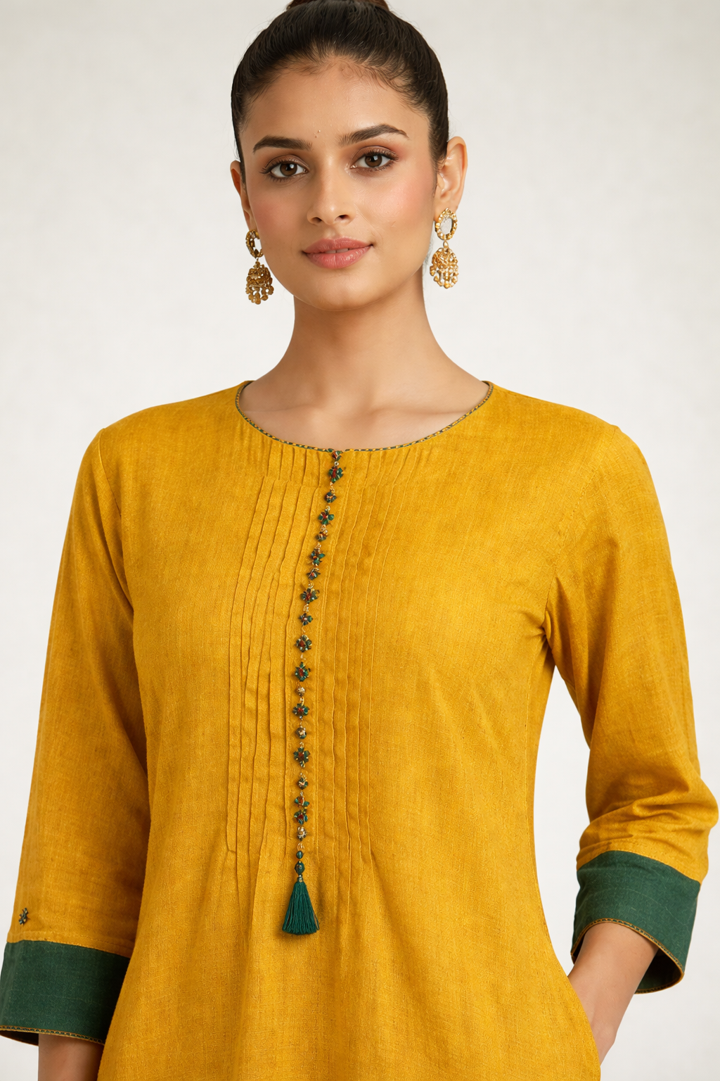 The Mustard Ease Kurta Set