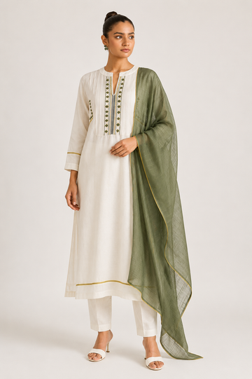 The Ivory Sage Suit Set