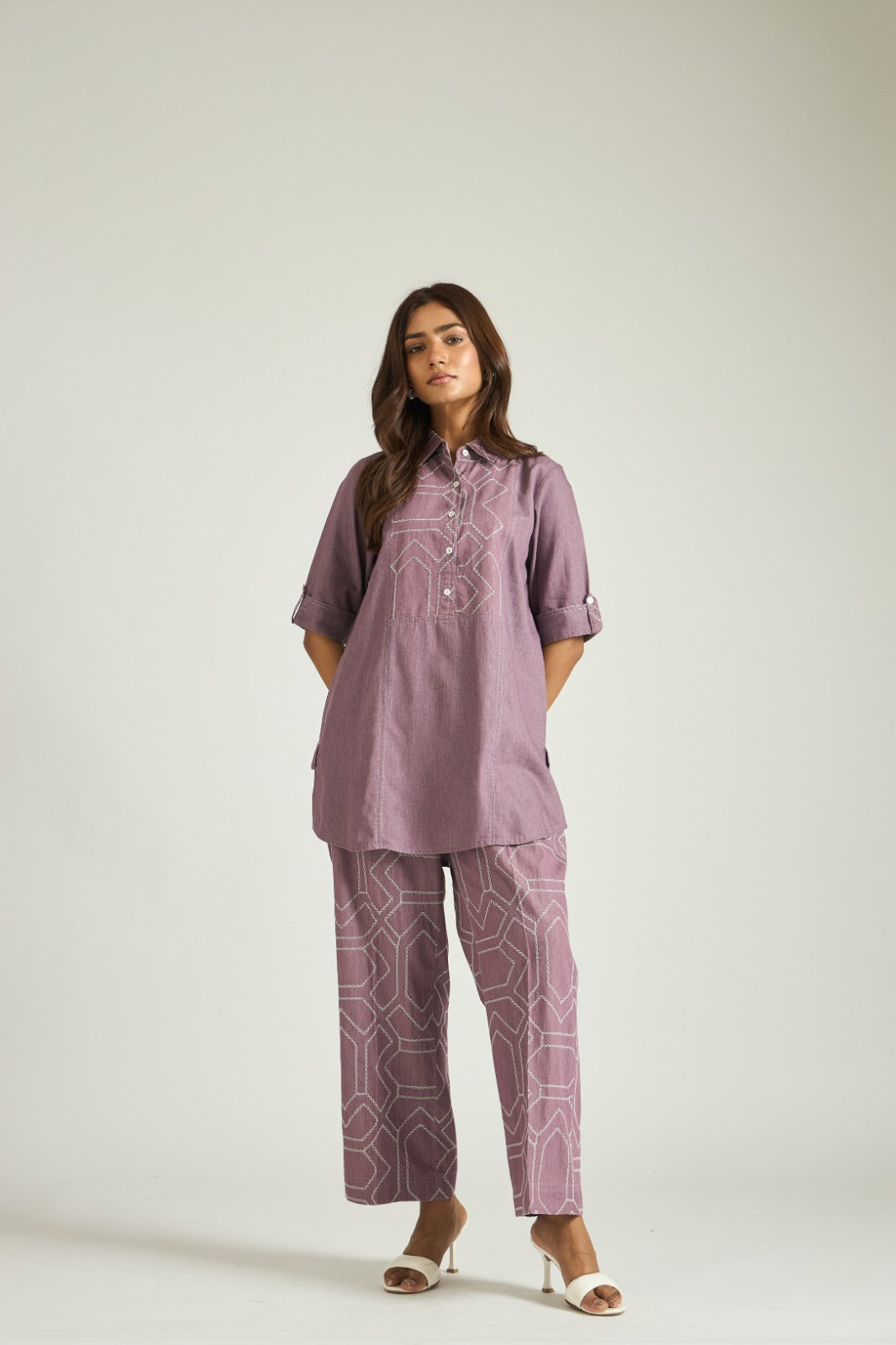 The Mauve Geometry Co-Ord Set