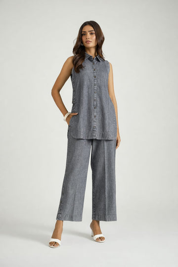 The Slate Drift Denim Co-ord Set