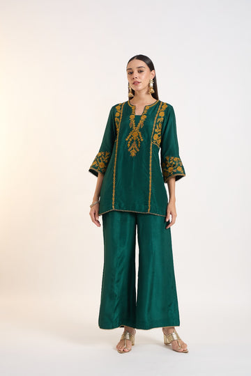 The Emerald Embroidered Co-ord Set