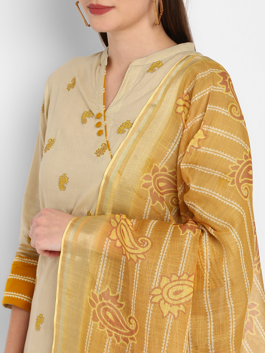 Beige Skirt set