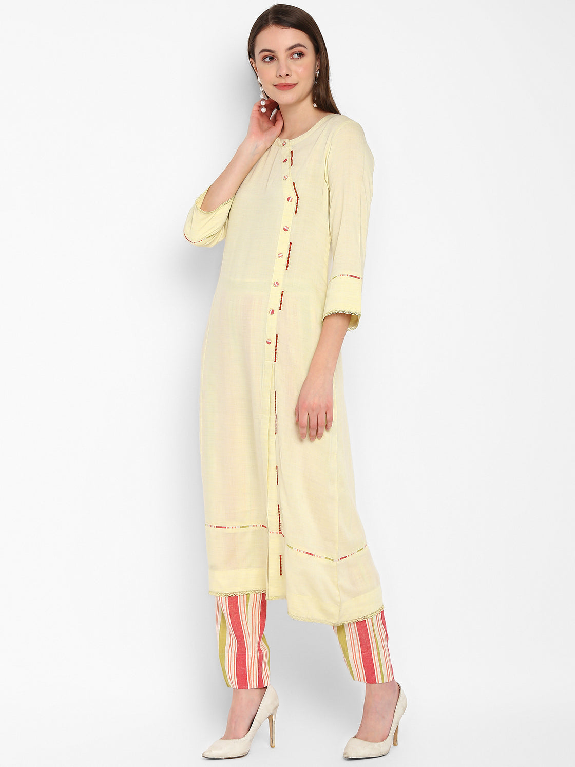 Lemon Yellow Kurta Set