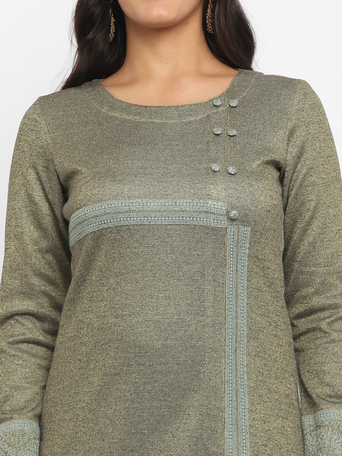 Mouse  Woolen Kurta Set