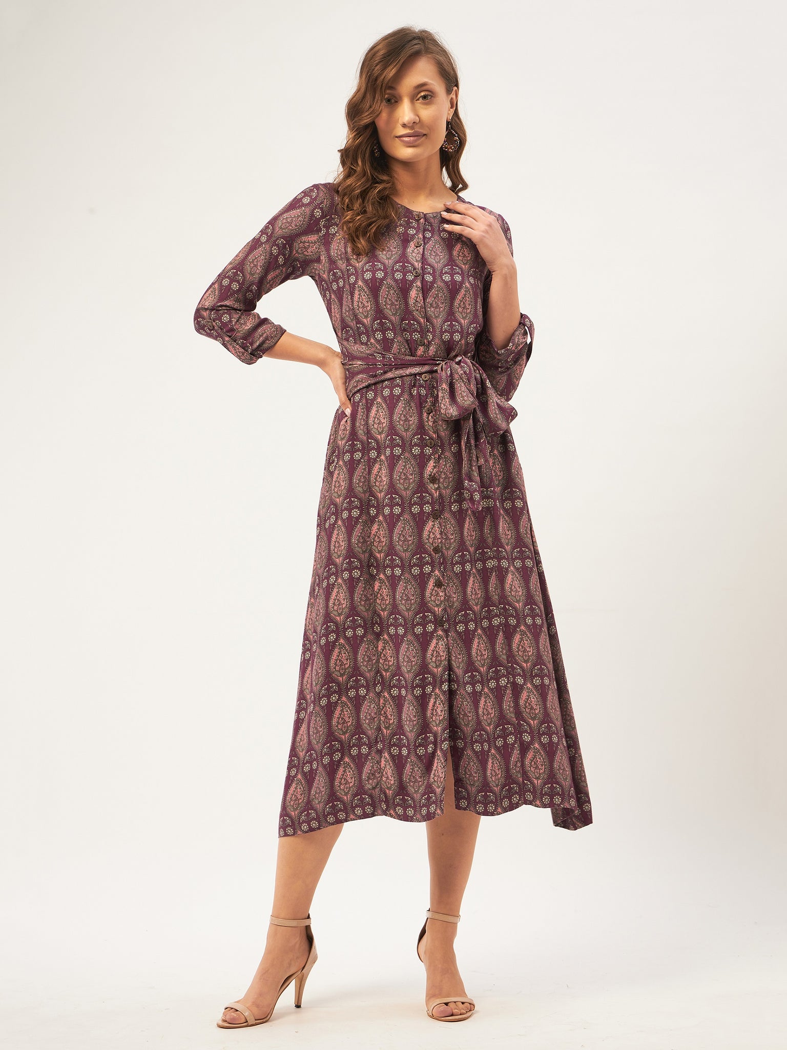 Rosewood Printed Middy Dress