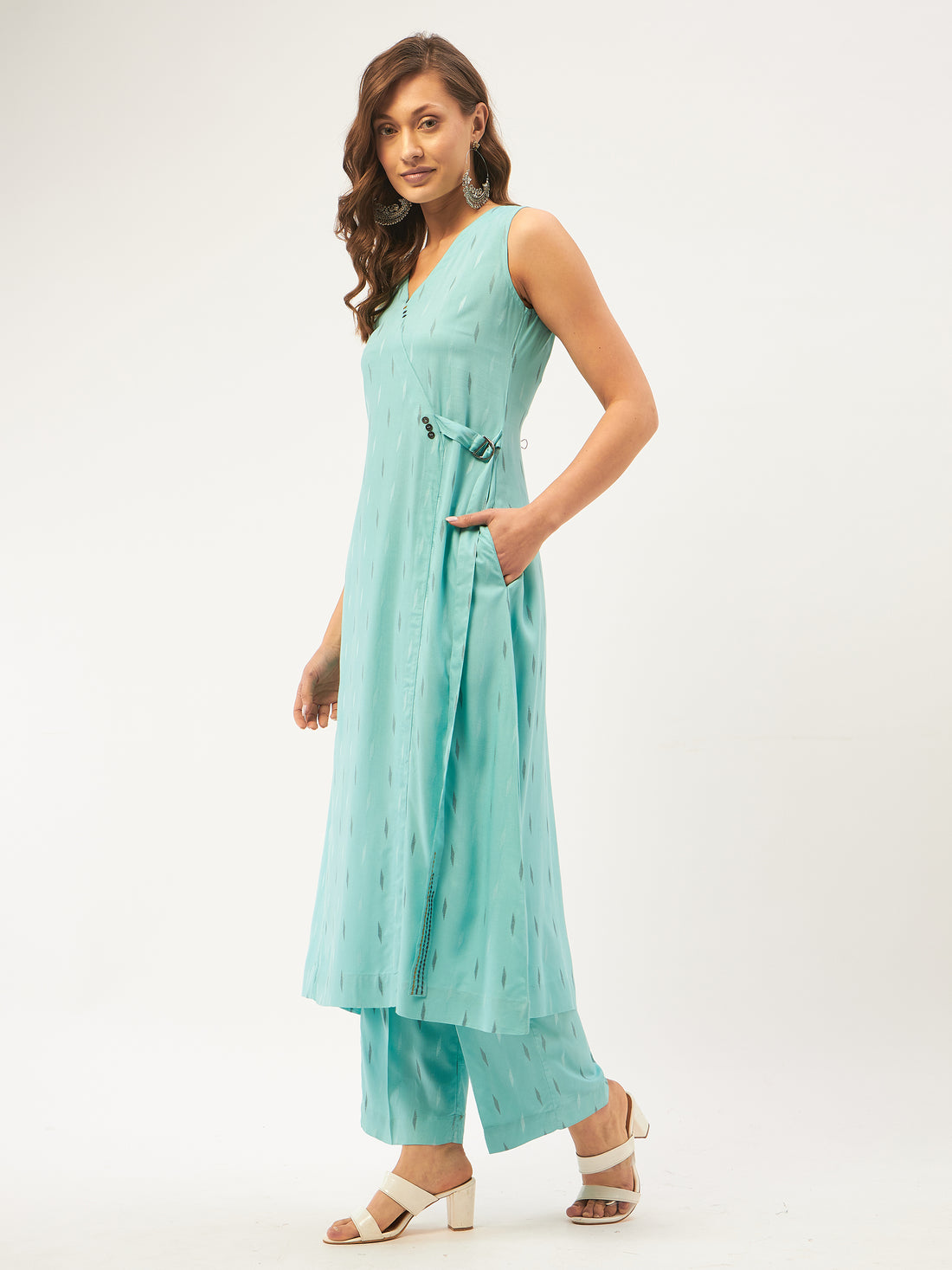 Electric Blue Kurta Set